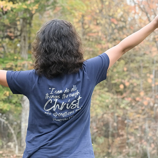 PHILIPPIANS 4:13 HOMESCHOOL MOM TEE (5 COLORS)