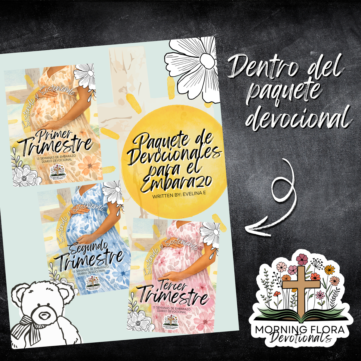 Sostenida y Sosteniendo - Paquete de Devocionales para el Embarazo