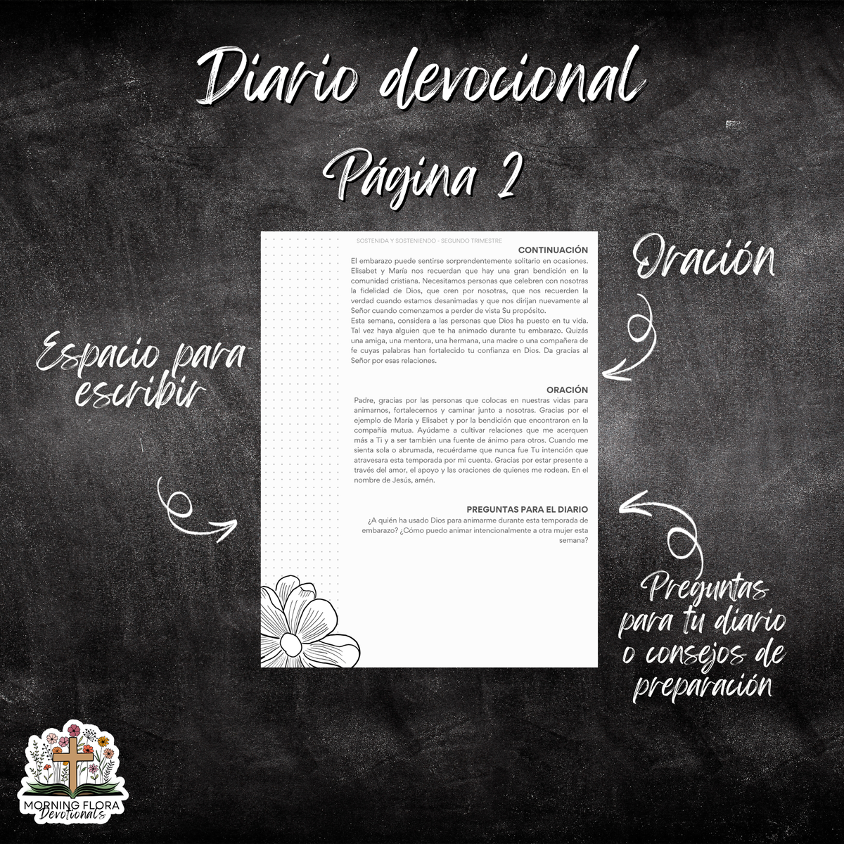Sostenida y Sosteniendo - Paquete de Devocionales para el Embarazo