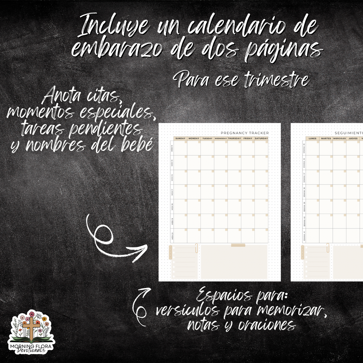 Sostenida y Sosteniendo - Paquete de Devocionales para el Embarazo