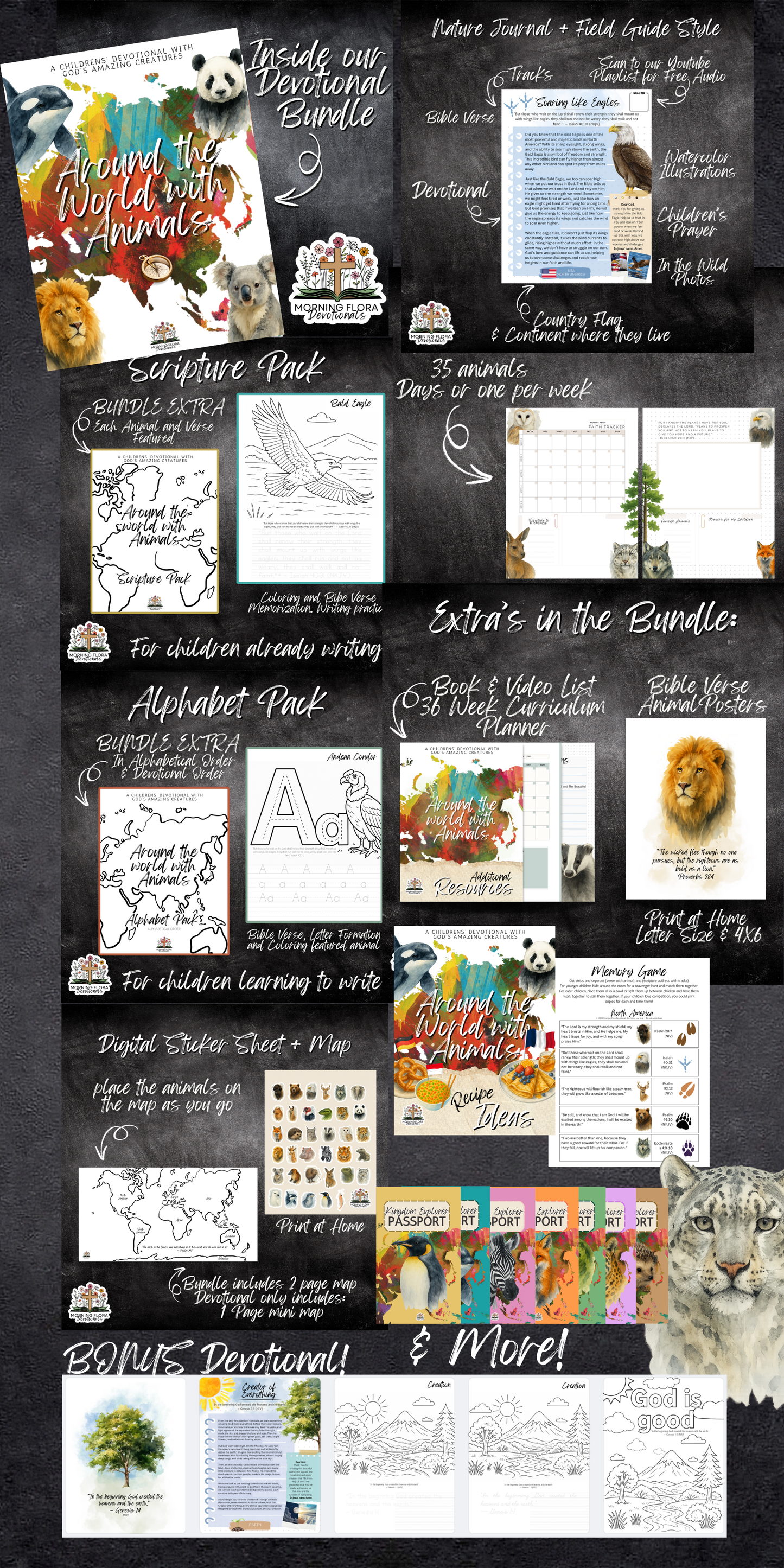 Around the World with Animals - Digital Devotional for Children