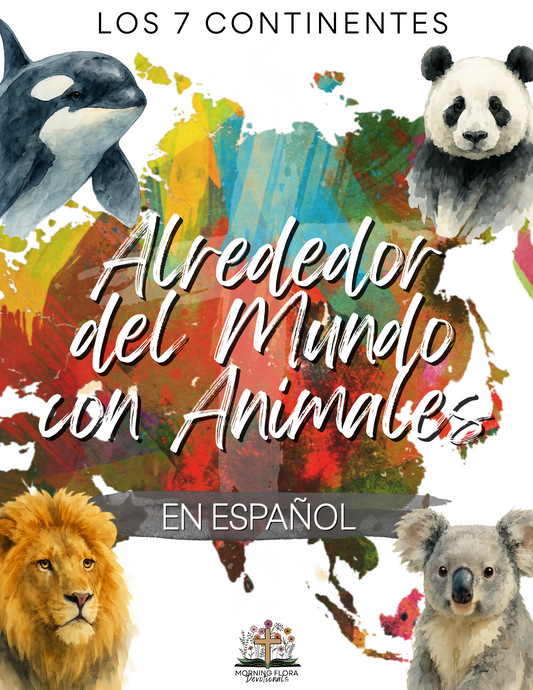 Alrededor del Mundo con Animales - Digital Devotional for Children (IN SPANISH)