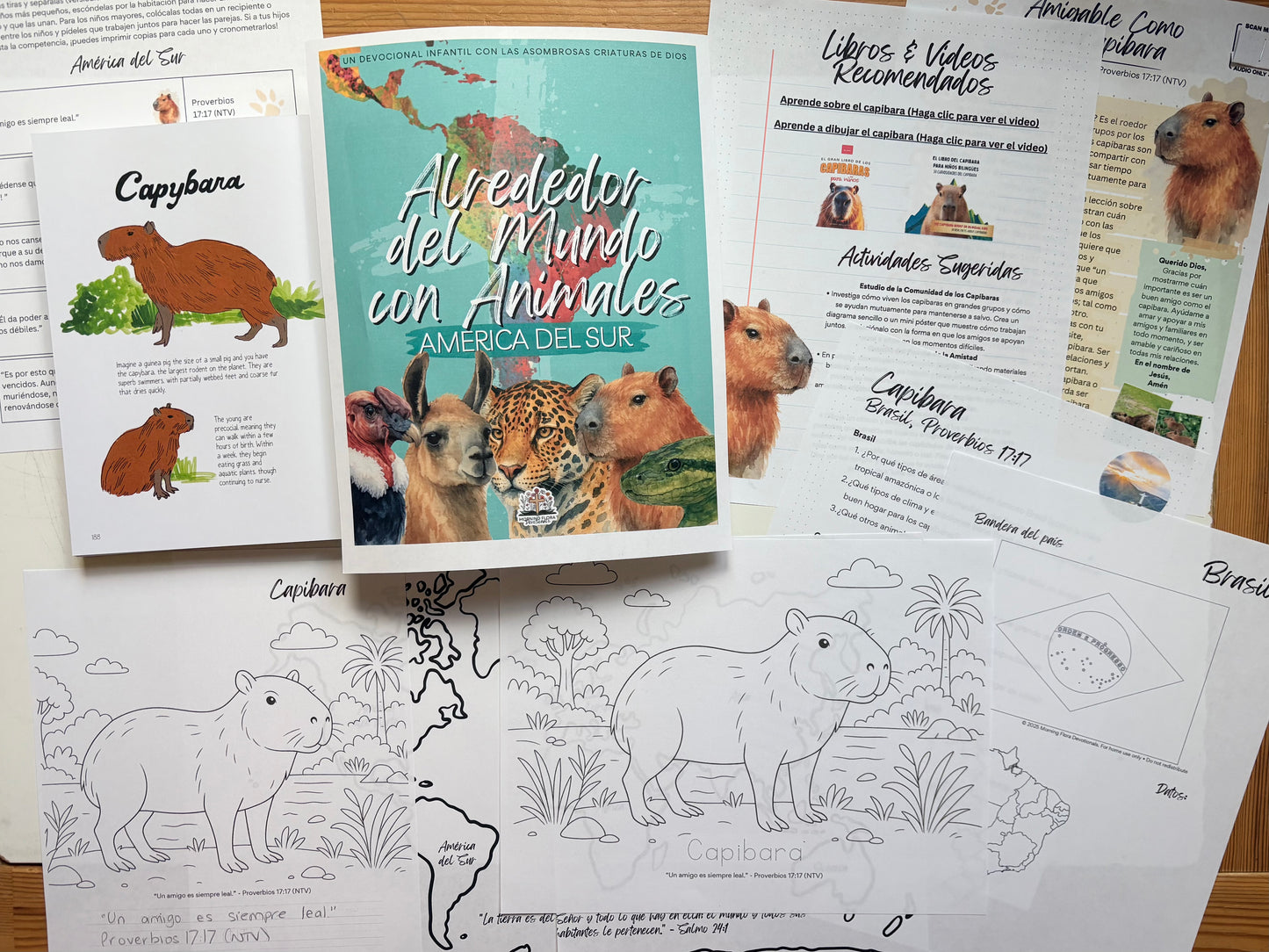 América del Sur - Alrededor del Mundo con Animales - Digital Devotional for Children