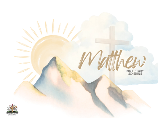 Matthew Bible Study Schedule January 2026