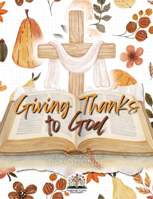 6-Day Thanksgiving Devotional and Planner – Christian printable to prepare your heart for the holidays.